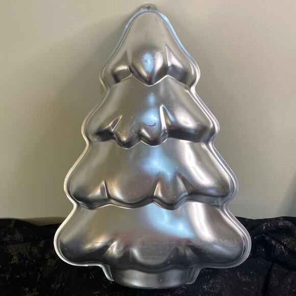 Wilton 1986 Tree Cake Pan Christmas Vintage 2105-9410 Mold Holiday 3d grannycore - Picture 4 of 9